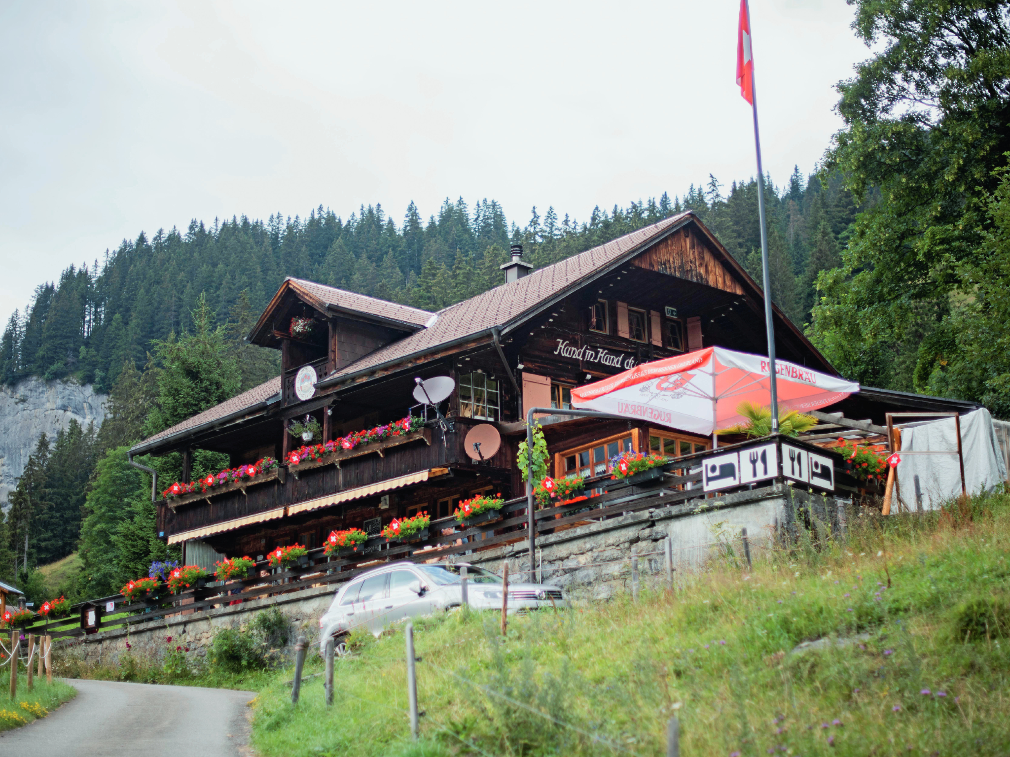 Hütte in den Bergen