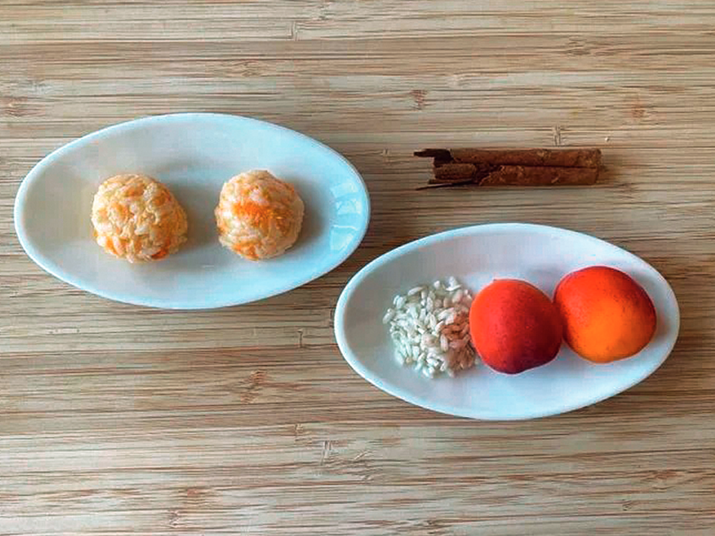 Kokosmilch-Reis-Bällchen mit Aprikose