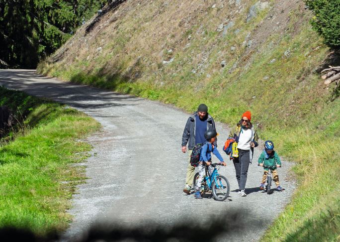 Family in the nature