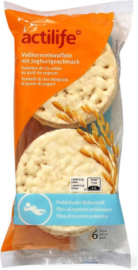 Vollkornreiswaffeln actilife+ mit Joghurtgeschmack