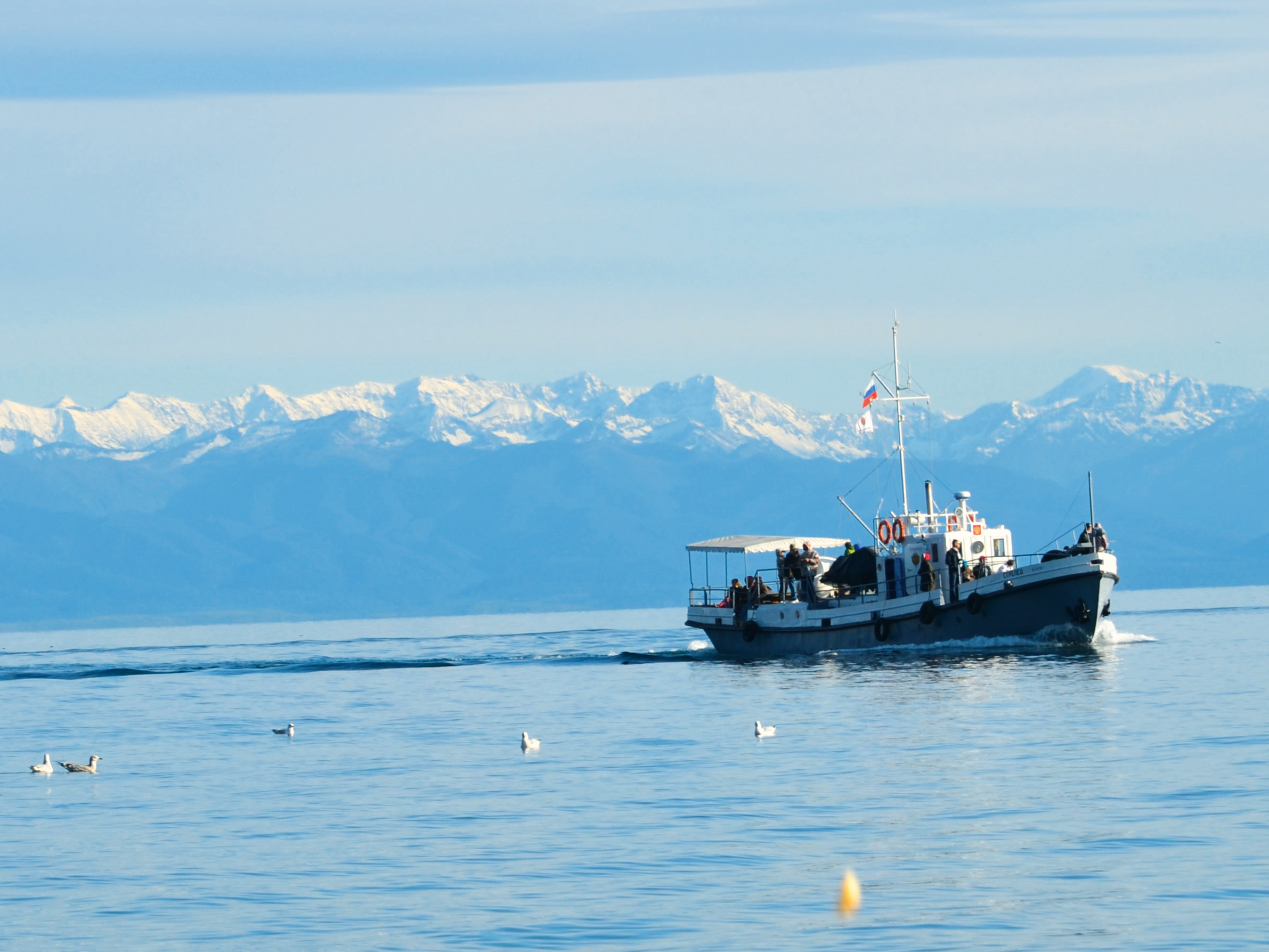 Boot auf dem Baikalsee