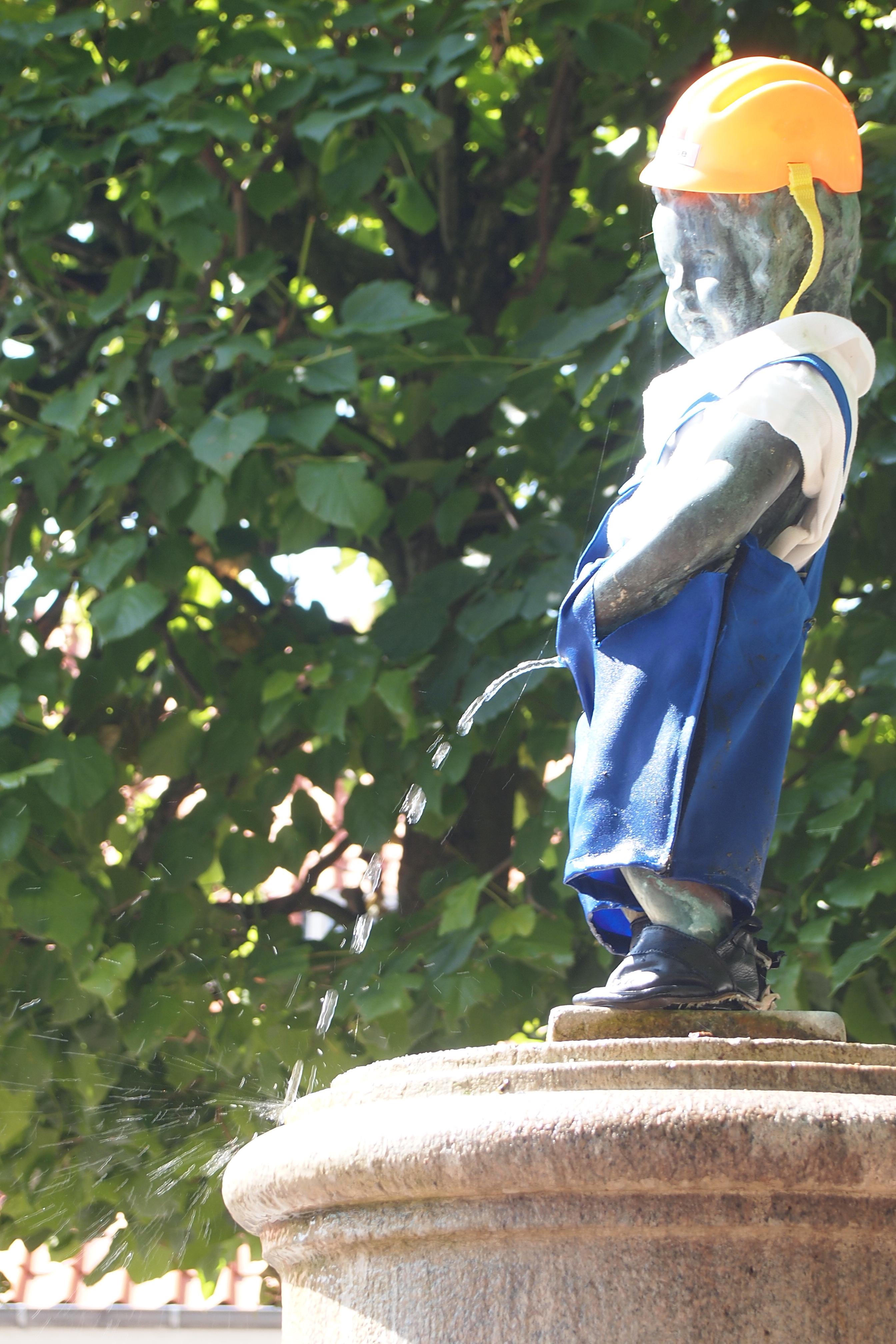 Pippi machende Statue