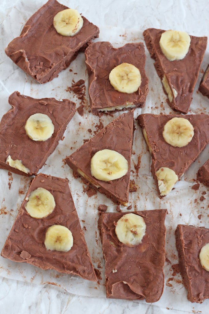 Schokoladenjoghurt mit Bananen