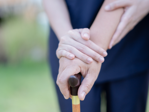 Holding hands