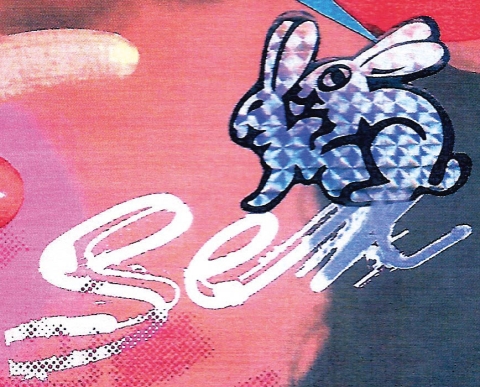 Aufkleber: Hasen beim Sex