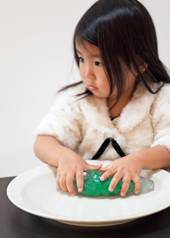 Mädchen mit Slime